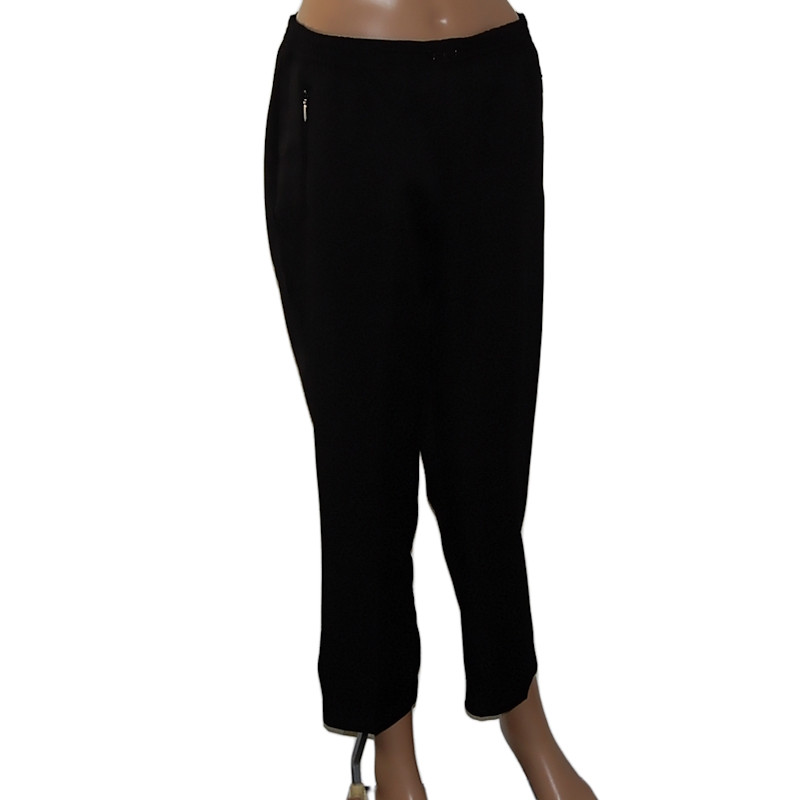 CANDA Damen Stoffhose Schwarz 40/42 - Vorderansicht