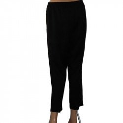 CANDA Damen Stoffhose Schwarz - 2 Taschen – Größe 38/40