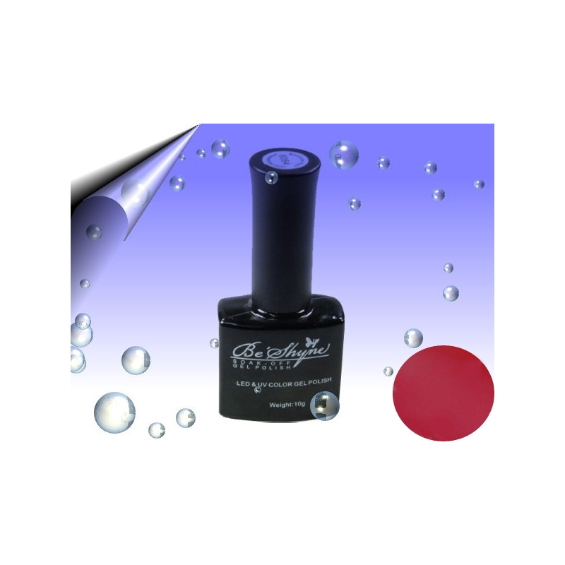 Dunkelroter Soak Off UV Gel Lack mit Hochglanz, kratzfest und 14 Tage Halt