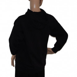 Leichte JACK JONES Teenager Jacke Schwarz, mit Kapuze und Reißverschluss - aus Polyester