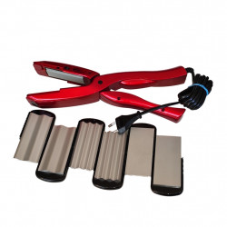 Elta 3-in-1 Multi-Styler mit austauschbaren Platten für Glätten, Kreppen und Wellen