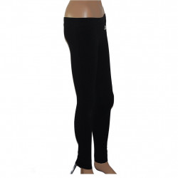 Elegante Damen-Sporthose Leggings Schwarz mit weißem California-Schriftzug