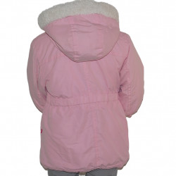 Süße rosa Kinder Winterjacke mit Kapuze für Mädchen im Alltag
