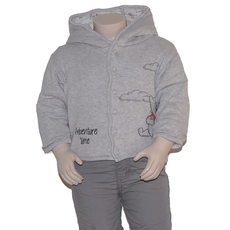 Winnie the Pooh Hoodie Größe 80 mit Kapuze und "Ohren" Vorderansicht