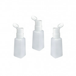 Weiße 200ml Dispenser Pumpflasche mit sicherem Verschluss für sauberes Dosieren