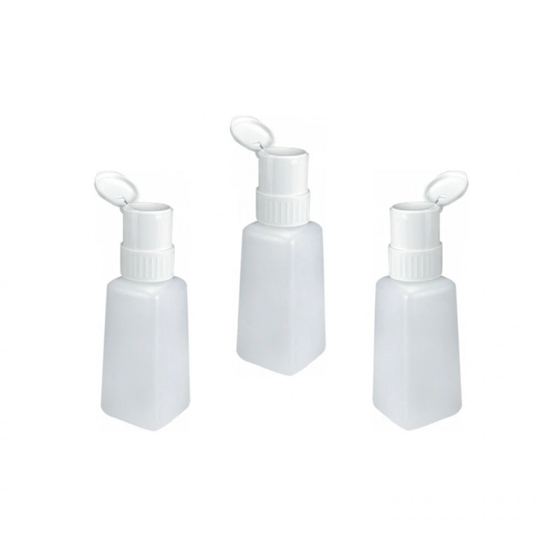 Weiße 200ml Dispenser Pumpflasche mit sicherem Verschluss für sauberes Dosieren