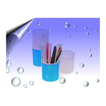 Aufbewahrungsbox Blau für Nagelfeile, Pinsel und Werkzeuge